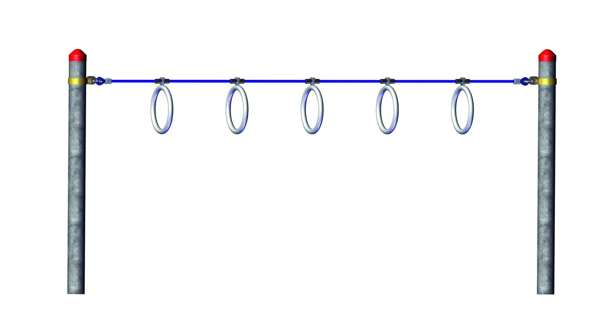 Holding rings, for steel posts - Huck