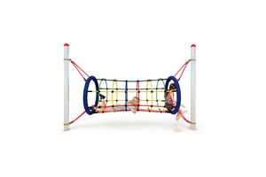 Climbing play – adventure tunnel for steel posts