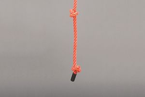 Polypropylene climbing rope, knotted, length 2.00 m, Ø 24 mm