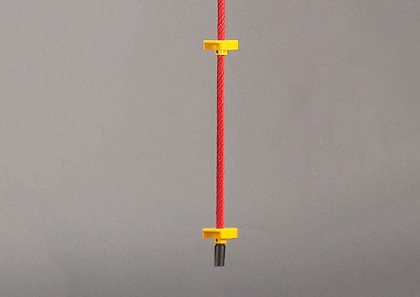Hercules climbing rope, with climbing supports, length 2.00 m, Ø 18 mm