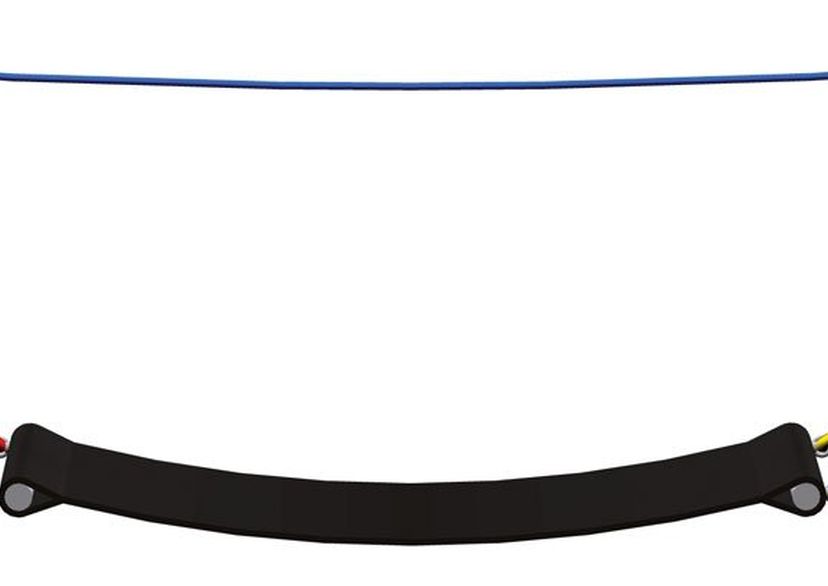 Rubber hammock, for steel posts