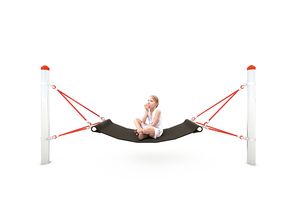 Rubber hammock, for steel posts
