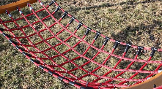 Hercules rope hammocks with plastic knot clips