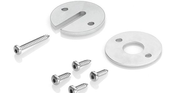 Stainless steel plates, incl. screws