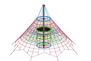 Dino 1 rope net pyramid