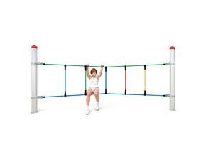 Slackline, for steel posts