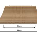 Wooden steps per running metre, Applicable width 75 cm