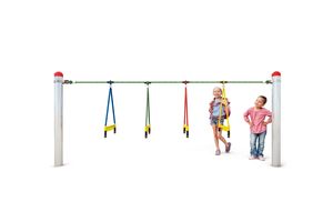 Rope ladder rungs, for steel posts