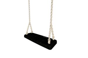 Safety Swing Seat, black, with 2.00 m long chains