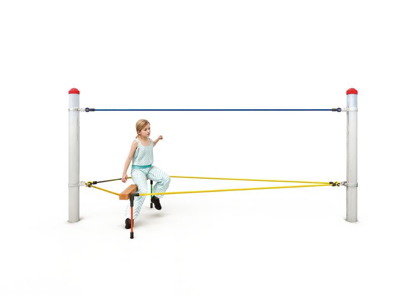 Balancing rope, for steel posts