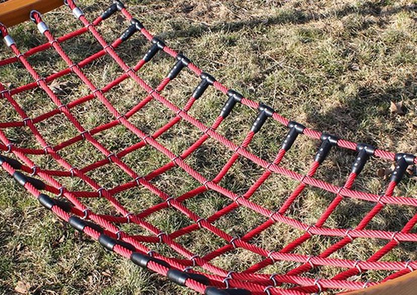 Hercules rope hammocks with plastic knot clips