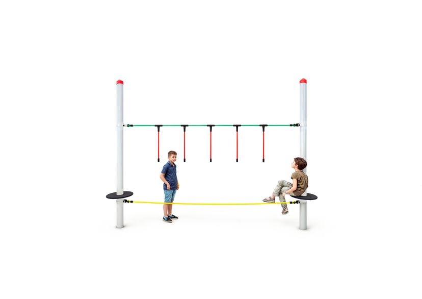 Hanging rope, for steel posts