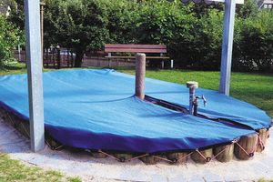 Sandpit awning