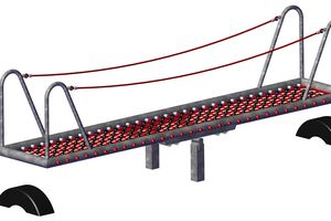 Steel net seesaw