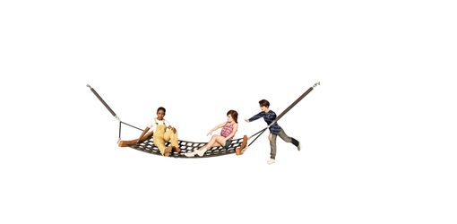 Steel link-rope hammock