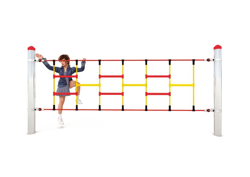 Climbing rungs, for steel posts