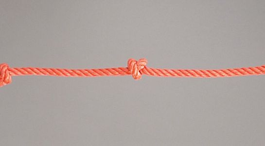 Polypropylene climbing rope, knotted, length 2.00 m, Ø 24 mm