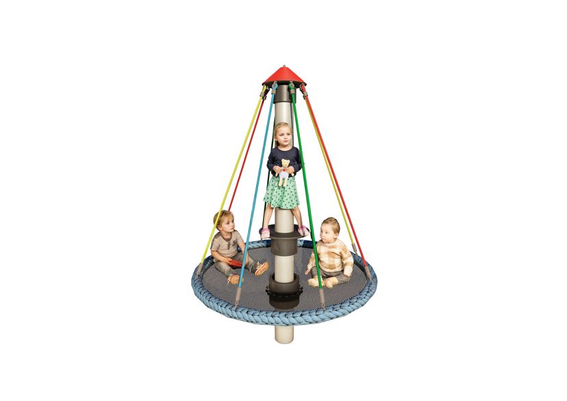 Mini bird's nest carousel