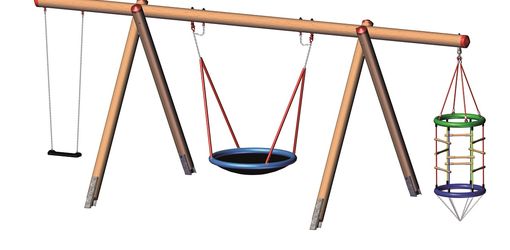 Douglas fir swing frame