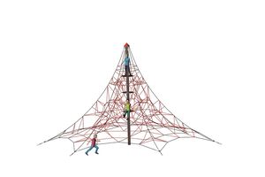 SPIDER 6 rope pyramid with 4 guy lines