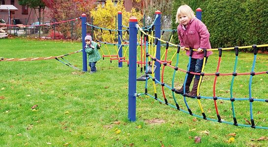 Climbing net, for robinia posts