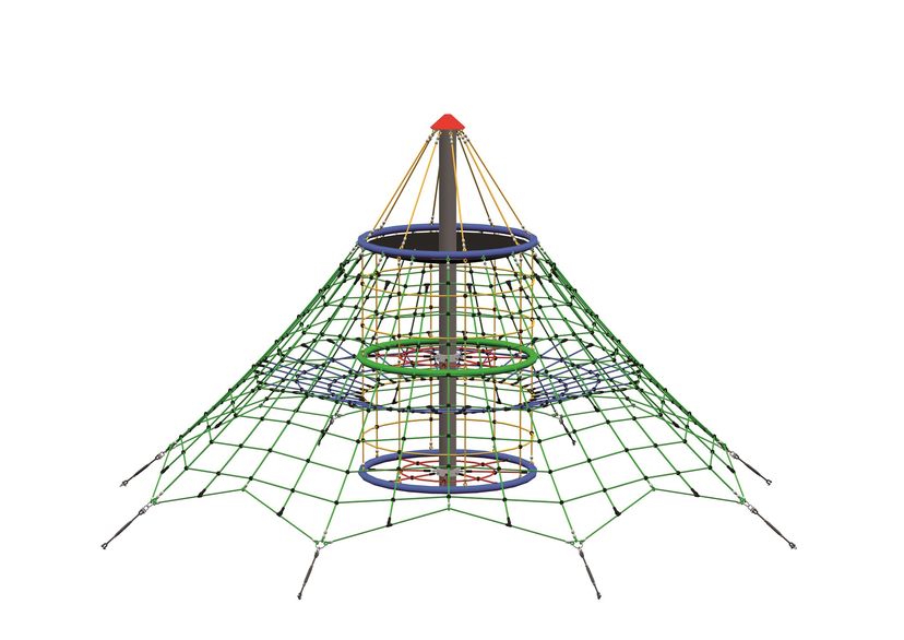 Dino 2 rope net pyramid