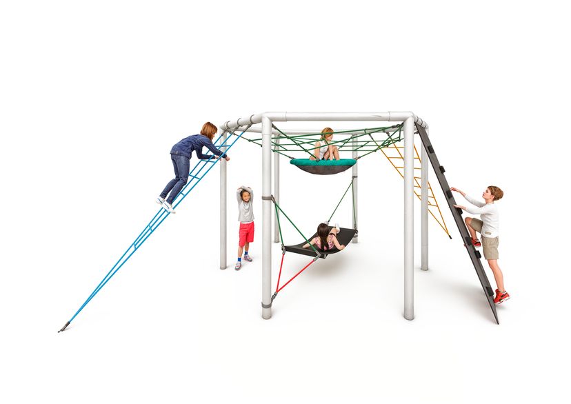 Maxi hexagon climbing castle