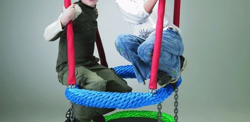 Oval rope-ring swing
