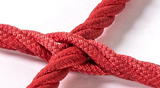 Climbing nets made from Ø 16 mm Hercules rope with cross-stitch joining