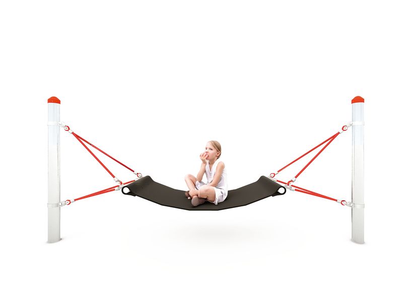 Rubber hammock, for steel posts