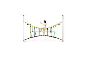 Climbing play – arch bridge, for steel posts