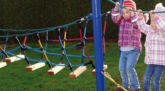 Rope ladder, for robinia posts