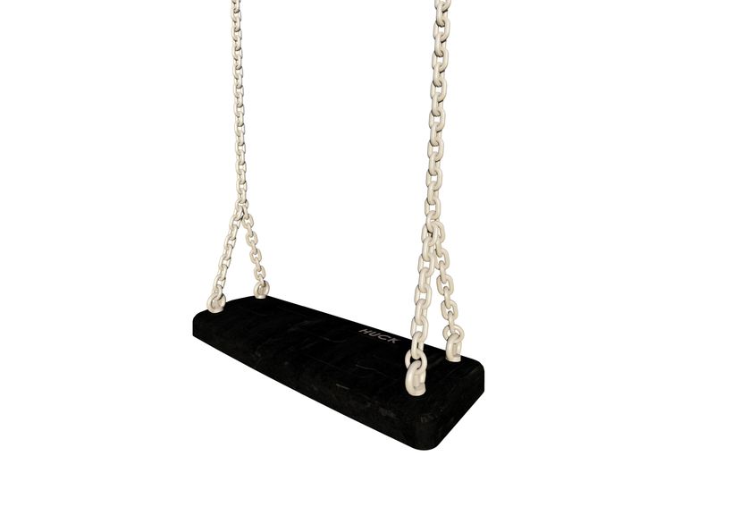 Safety Swing Seat, black, with 2.00 m long chains