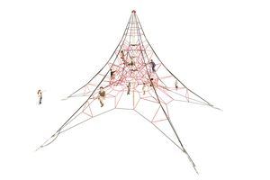 SPIDER 8 rope pyramid with 6 guy lines