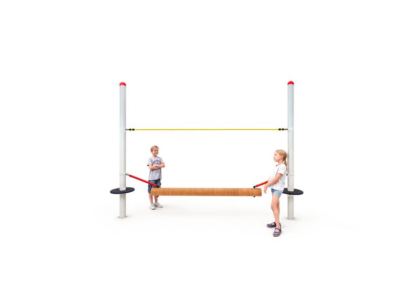 Wobble beam, for steel posts