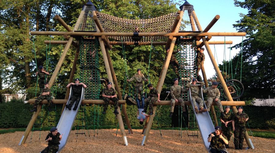 Playground Equipment with Slides