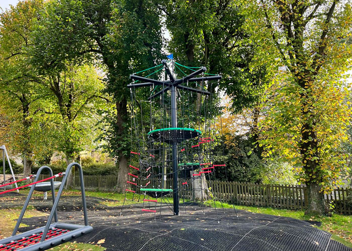 Cleverly designed playground equipment