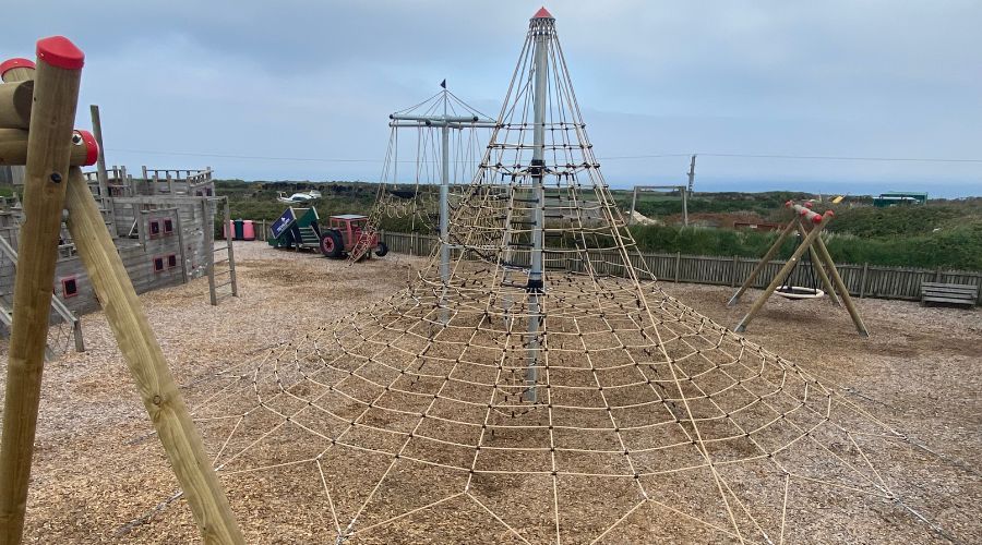 Trevalgan Touring Park Playground Climbing Frame