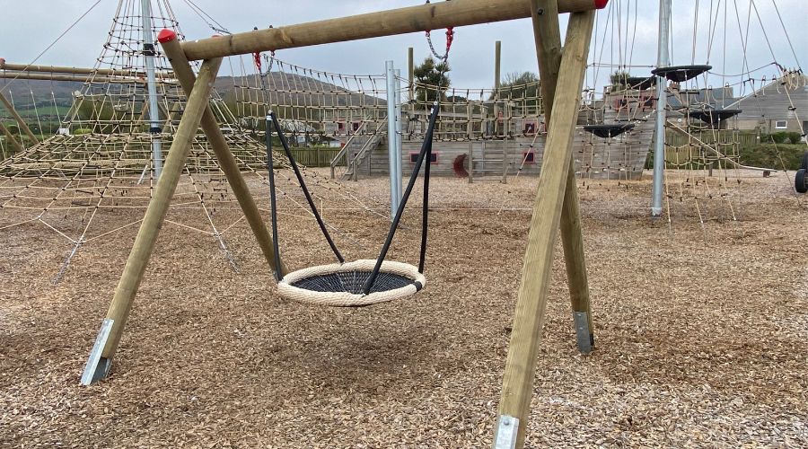 Trevalgan Touring Park Playground Swing